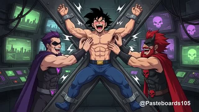 Bound On The X-Cross - Bare Hands On Their Armpits And Ribs (Anime Bara, 21 Scenes)